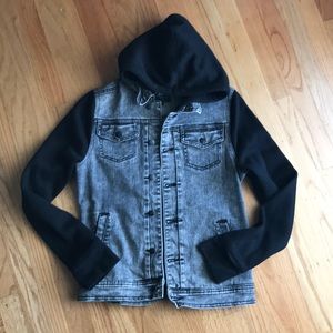Lira denim hooded jacket